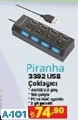 PİRANHA USB ÇOKLAYICI PİRANHA USB ÇOKLAYICI